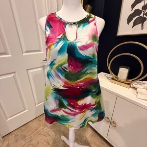 Vibrant Multicolor Sleeveless Top